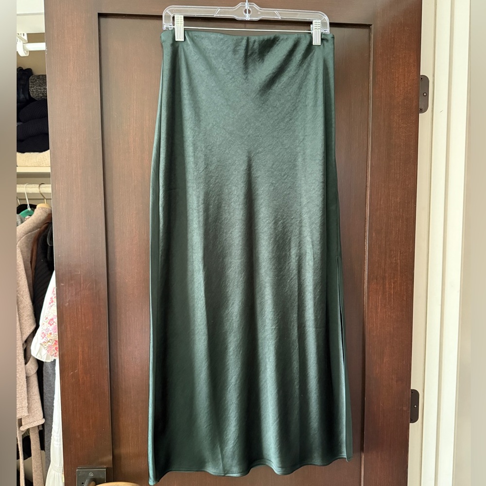 Madewell satin skirt